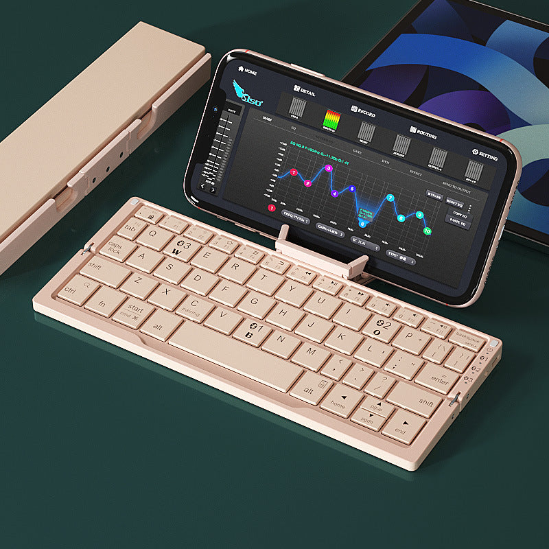Mini Folding Bluetooth Keyboard Wireless zam