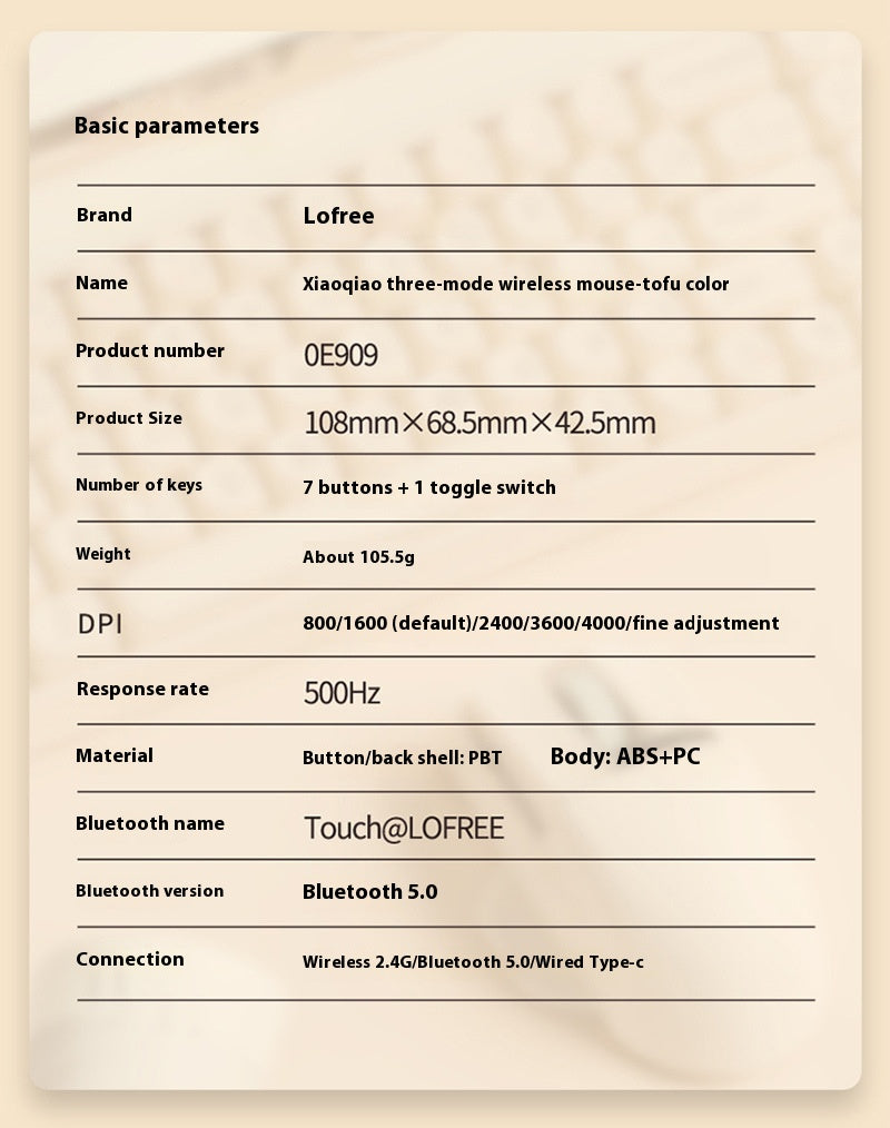 Xiaoqiao Three Mode Wireless Mouse zam