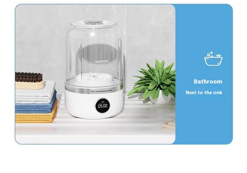Mini Rechargeable Washing Machine Underwear Travel Portable zam