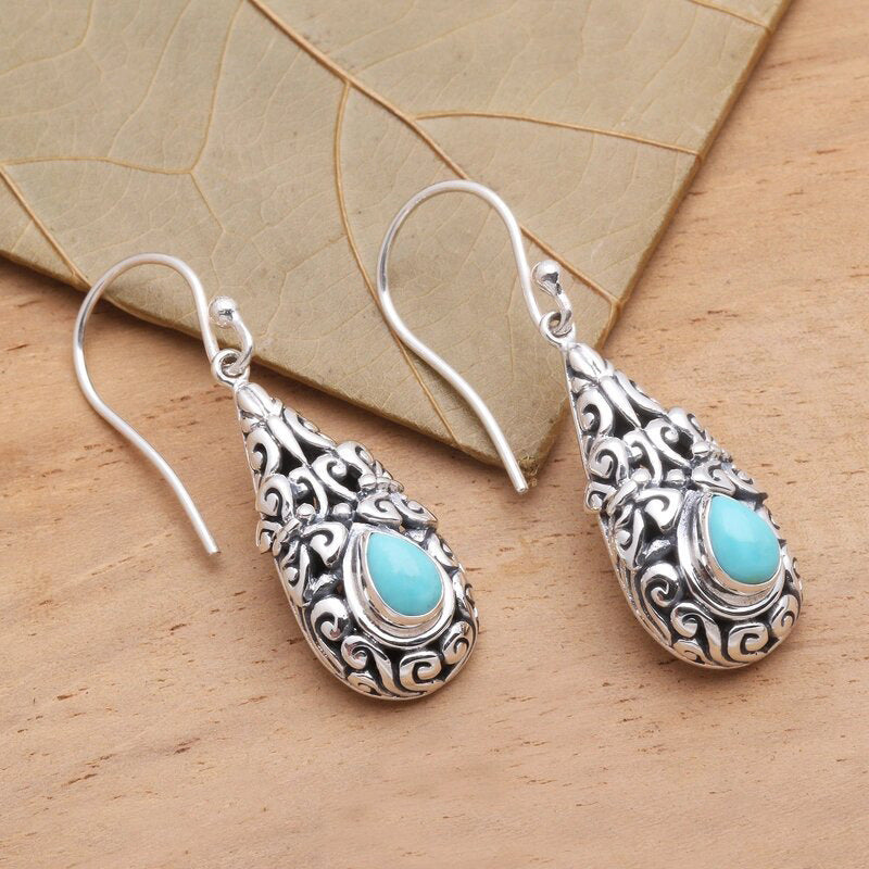 Retro Drop Earrings For Women With A Water-drop Design