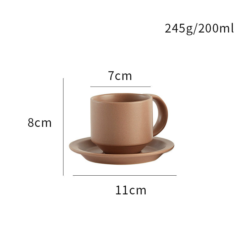 Velvet Ceramic Coffee Mug With Tray zam