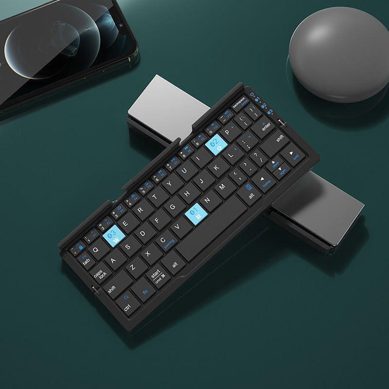 Mini Folding Bluetooth Keyboard Wireless zam