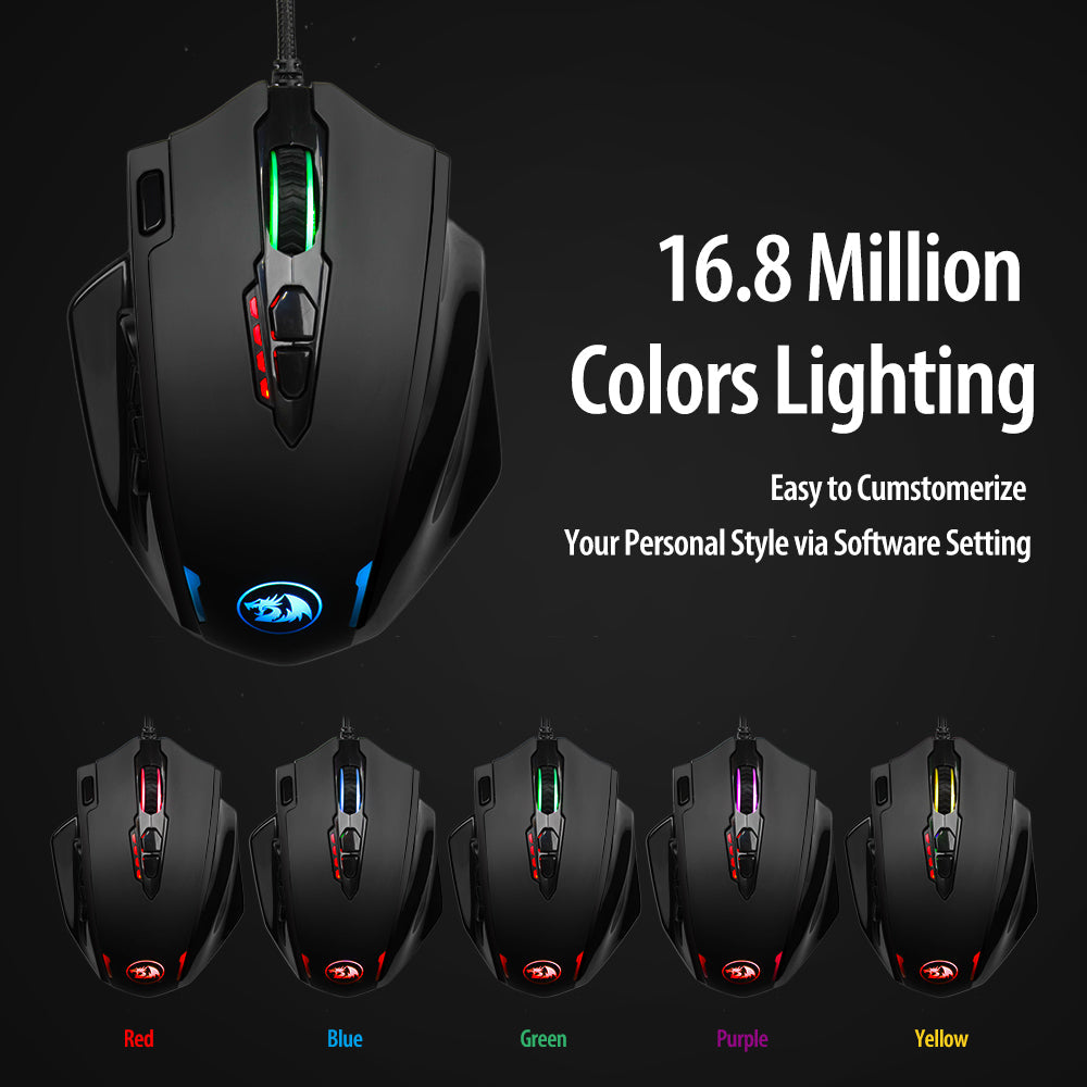 Red Dragon M908 One-Hander Macro Defines Mouse zam