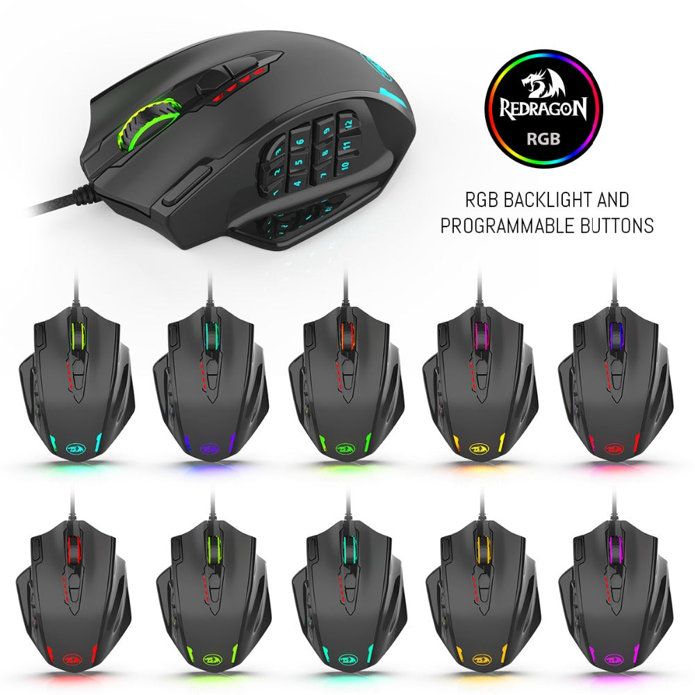Red Dragon M908 One-Hander Macro Defines Mouse zam