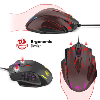 Red Dragon M908 One-Hander Macro Defines Mouse zam