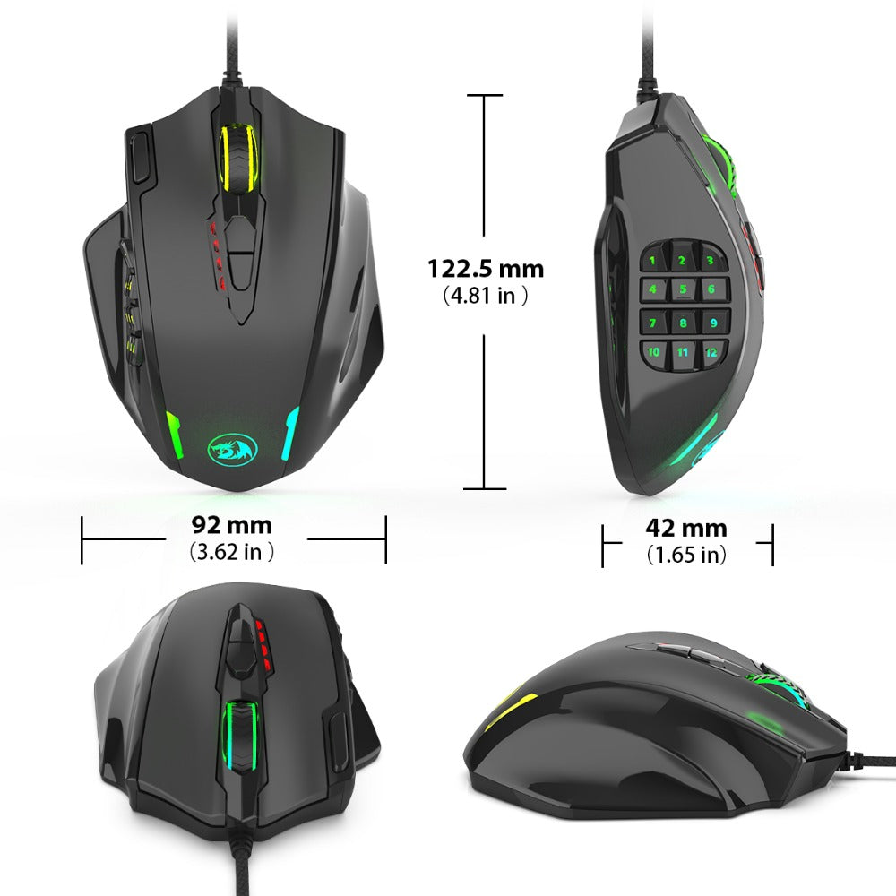 Red Dragon M908 One-Hander Macro Defines Mouse zam