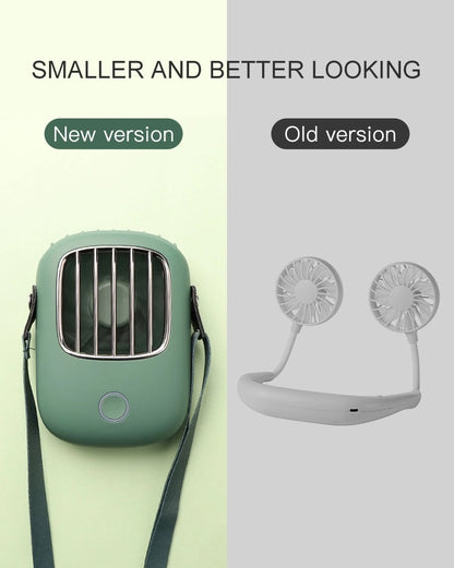 Neck Fan Portable Mini Usb Fan 5V Air Cooler Rechargeable