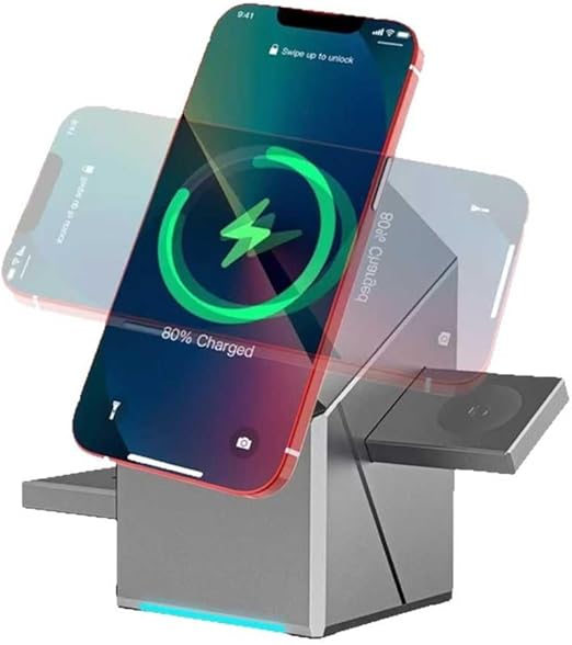 Magnetic Pop-up Design Wireless Charger 3-in-1