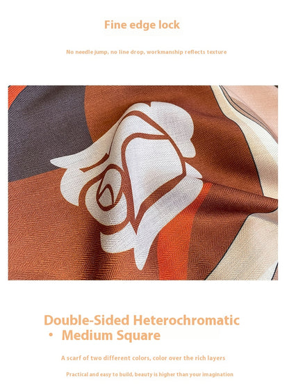 Printing Color Contrast Double-sided Kerchief