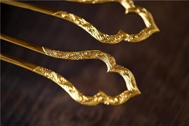 Gold-plated Vintage U-shaped Hairpin