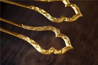 Gold-plated Vintage U-shaped Hairpin