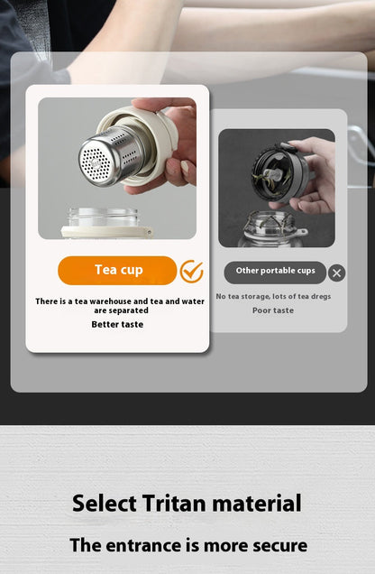 Magnetic Bubble Tea Cup Separates From Tea Water Kitchen zam