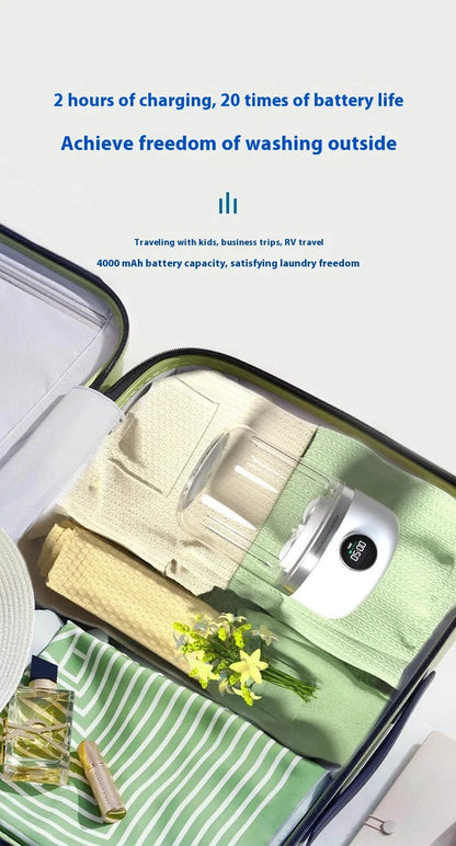 Mini Rechargeable Washing Machine Underwear Travel Portable zam