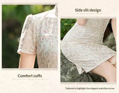 Short Lace Cheongsam, Women&