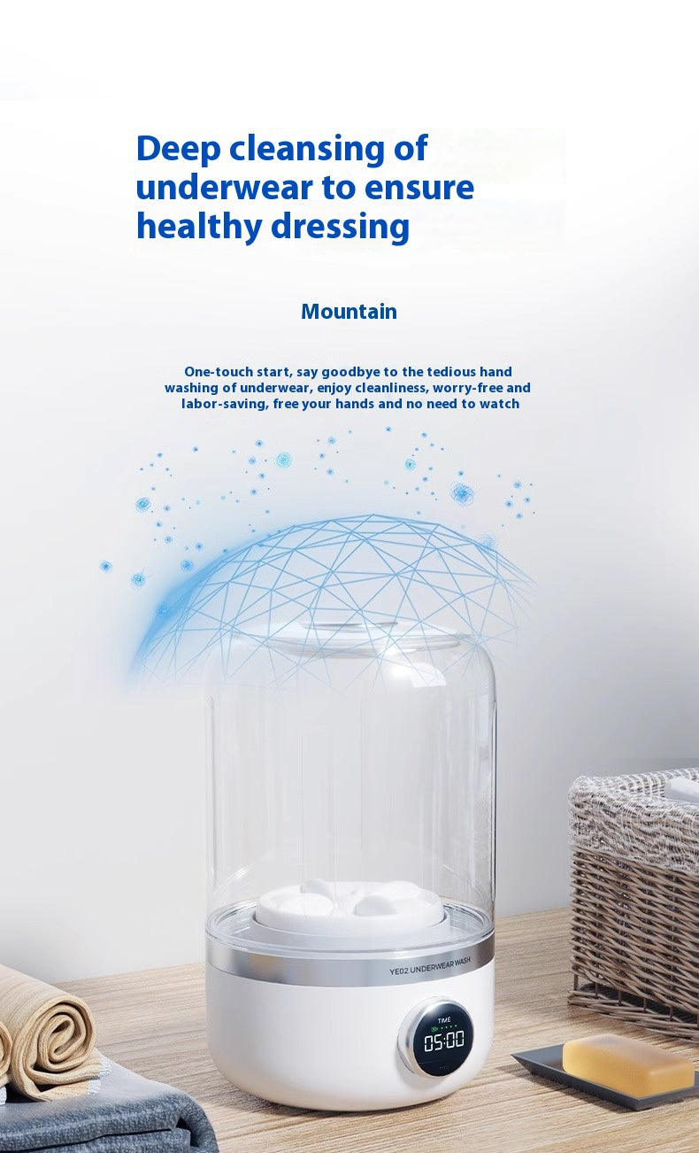 Mini Rechargeable Washing Machine Underwear Travel Portable zam