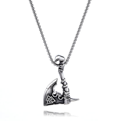 Versatile Trendy Axe-shaped Titanium Steel Pendant