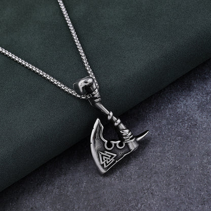 Versatile Trendy Axe-shaped Titanium Steel Pendant