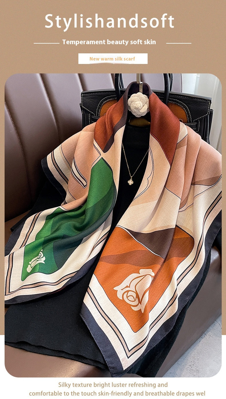 Printing Color Contrast Double-sided Kerchief
