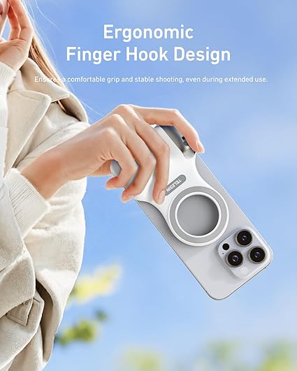 TELESIN Magnetic Camera Grip &amp; LED Selfie Light – Pro Content Creator Bundle