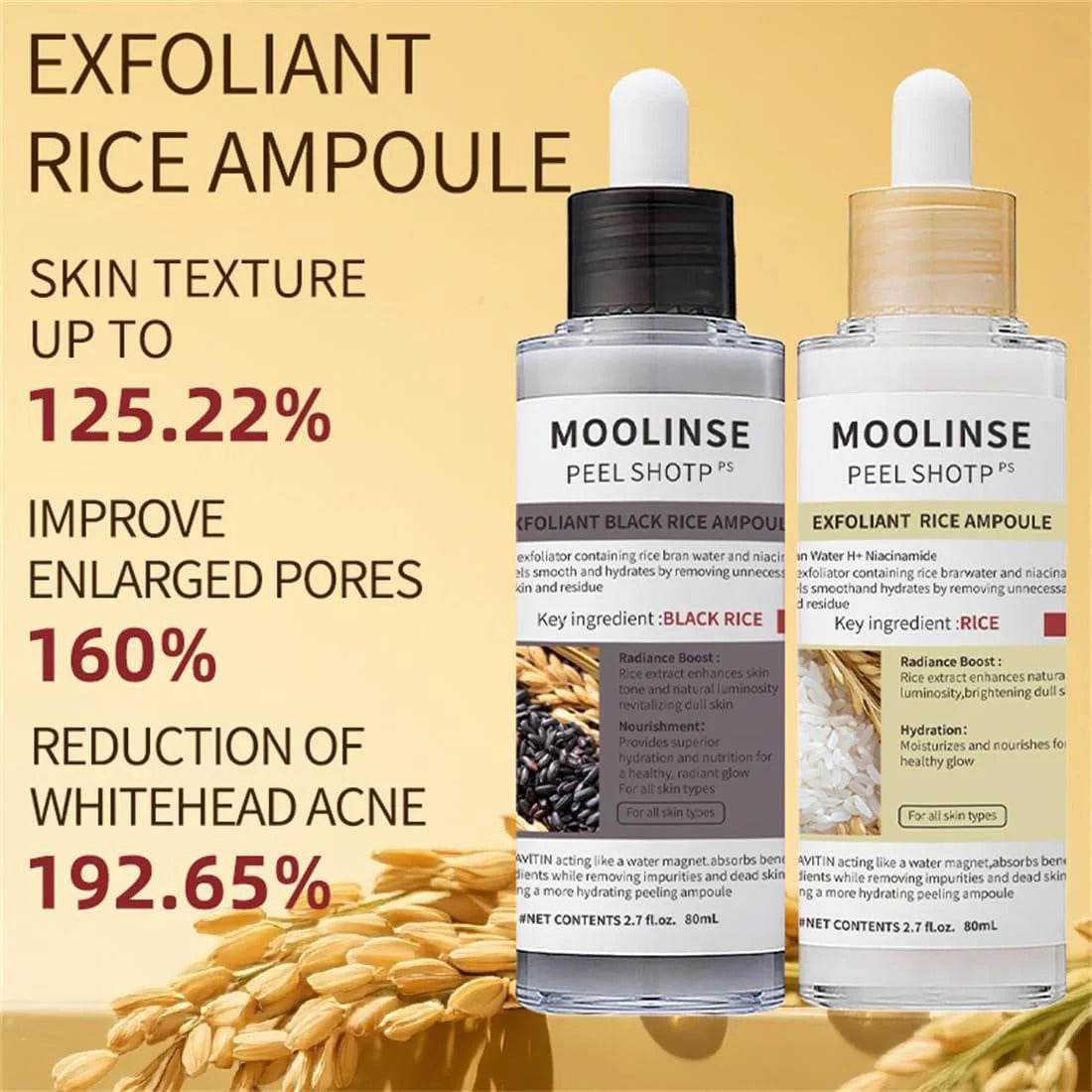 Moolinse Peel Shot P5 Exfoliant Ampoule (Pack of 2)