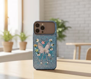 Luxury 3D Glitter Butterfly Phone iPhone Case zam
