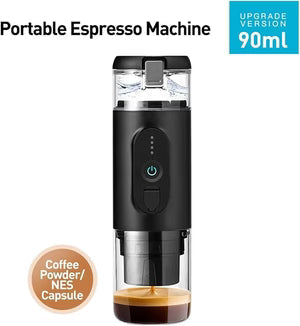 Portable Electric Espresso Coffee Maker – USB Rechargeable Travel Coffee Machine zam