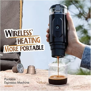 Portable Electric Espresso Coffee Maker – USB Rechargeable Travel Coffee Machine zam