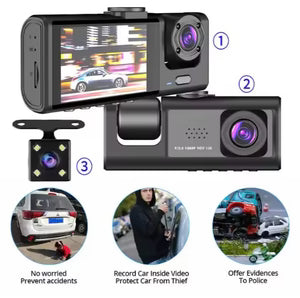 Triple Way Car Video Recorder zam